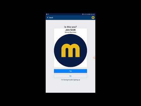 How to Login Into the Maven App Using a Driver Signup Code.