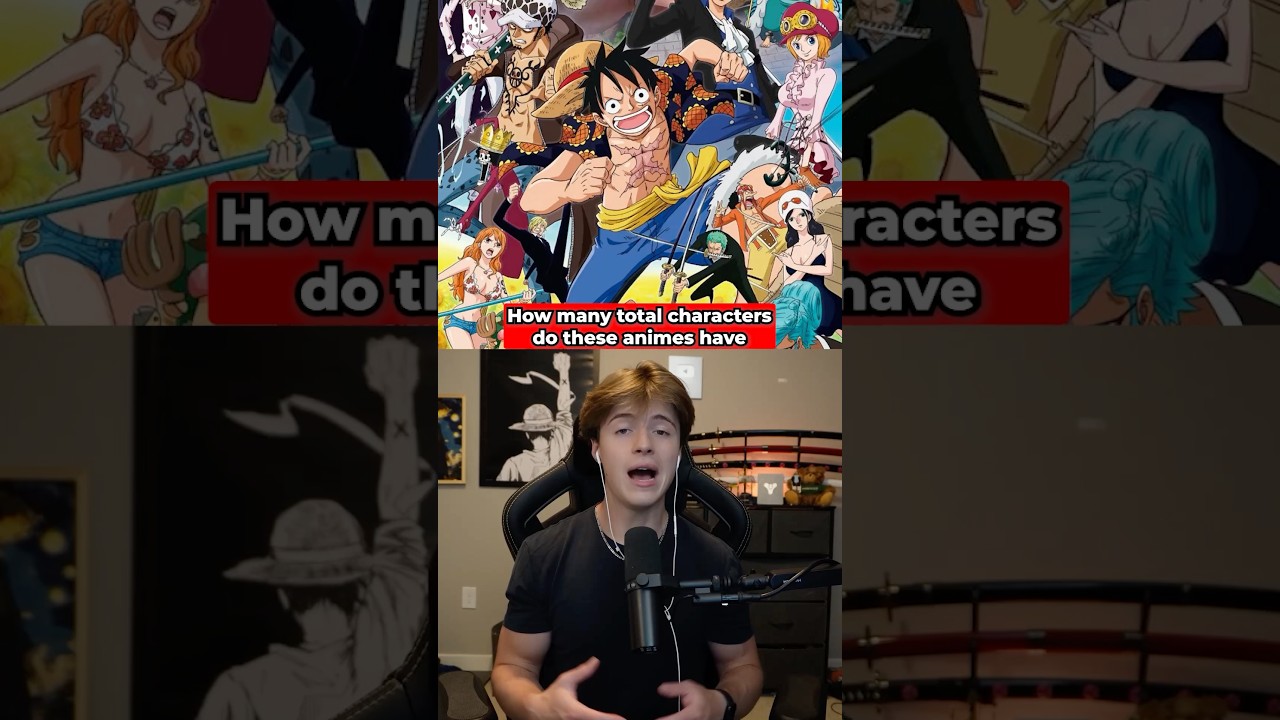 How many total named characters do these anime’s have