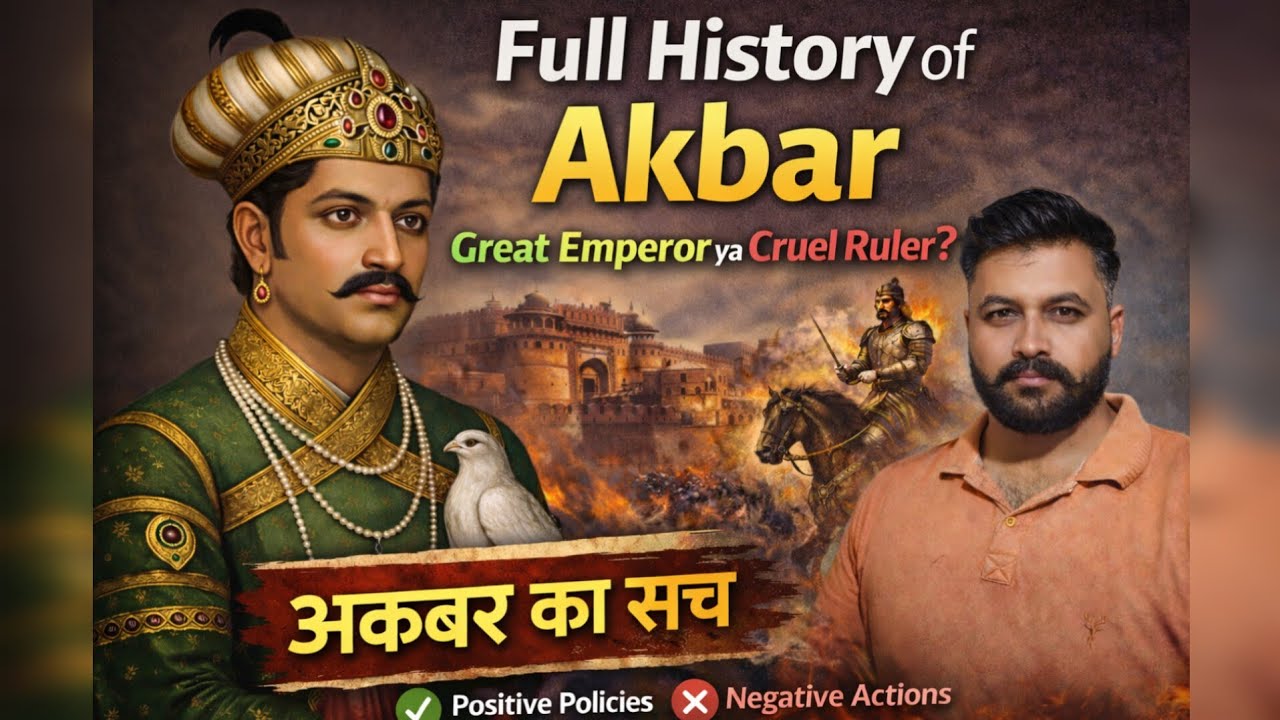 Akbar (अकबर) | Positive & Negative Truth | Full History   In Hindi । Rawat Vikram Singh 