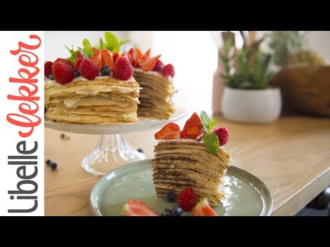 Pannenkoekentaart met chocolade