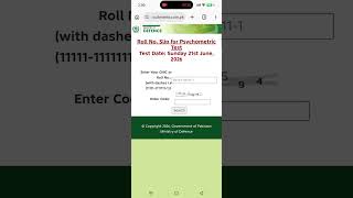 MOD Psychometric Roll No. Slips | Psychometric Test Date | #MOD