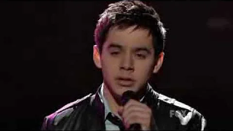 David Archuleta "And So It Goes"-AI Season 7