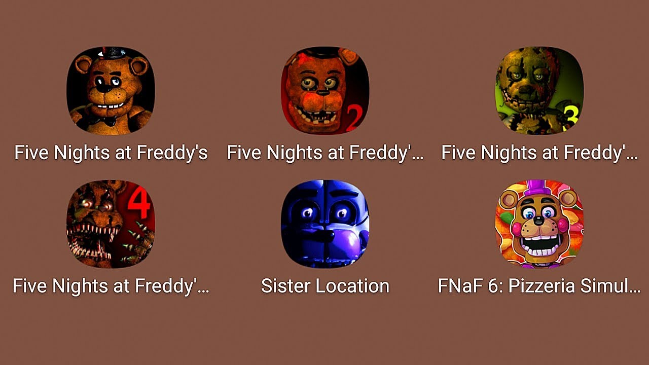 Five Nights at Freddy's games - FNAF 1,2,3,4,5,6, Sister Location games  online