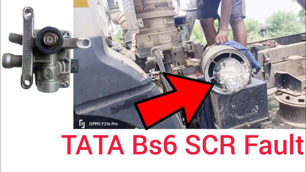 TATA Bs6 SCR Fault Soot mass high Silencer cleaning manually DEF