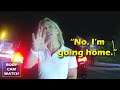 Drunk and Entitled: Woman Thinks She's in Charge of the DUI Investigation