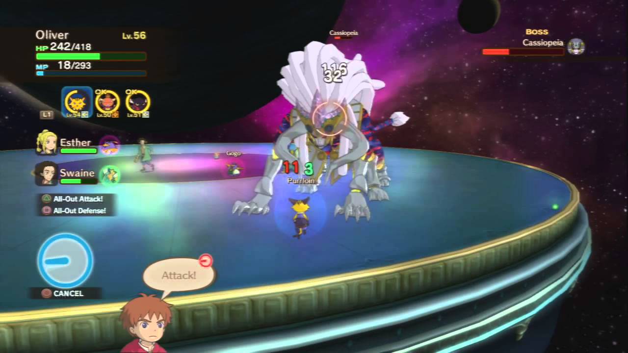 Ni No Kuni - Boss 31 - Cassiopeia (2nd Form) - YouTube