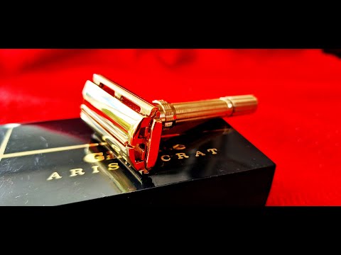 1962 Gillette Aristocrat adjustable razor H2 - YouTube