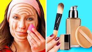 GENIUS MAKEUP HACKS TO LOOK FLAWLESS || 5-Minute Beauty Tips For Girls!