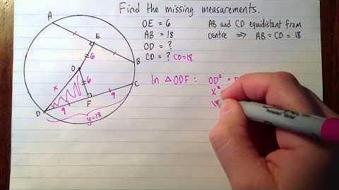 Chord properties and the Pythagorean theorem 3