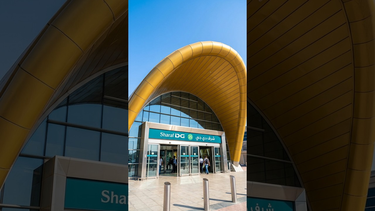 Sharaf DG metro is at walking distance from Omega hotel | #sharafdg #dubaimetrostation #dubaitourist