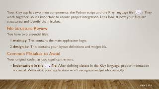 Fixing the AttributeError in Your Kivy Quiz Game with on_start()