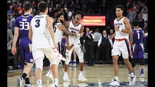 Rui Hachimura 26 PTS 7 REBS Gonzaga Bulldogs vs Washington | HITS GAME WINNER! | 12/6/18 |