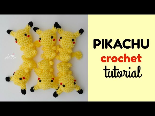 Pikachu - Pokémon, Crochet Pattern, Amigurumi Tutorial PDF in English, AmiguWorld - Amigurumi Patterns