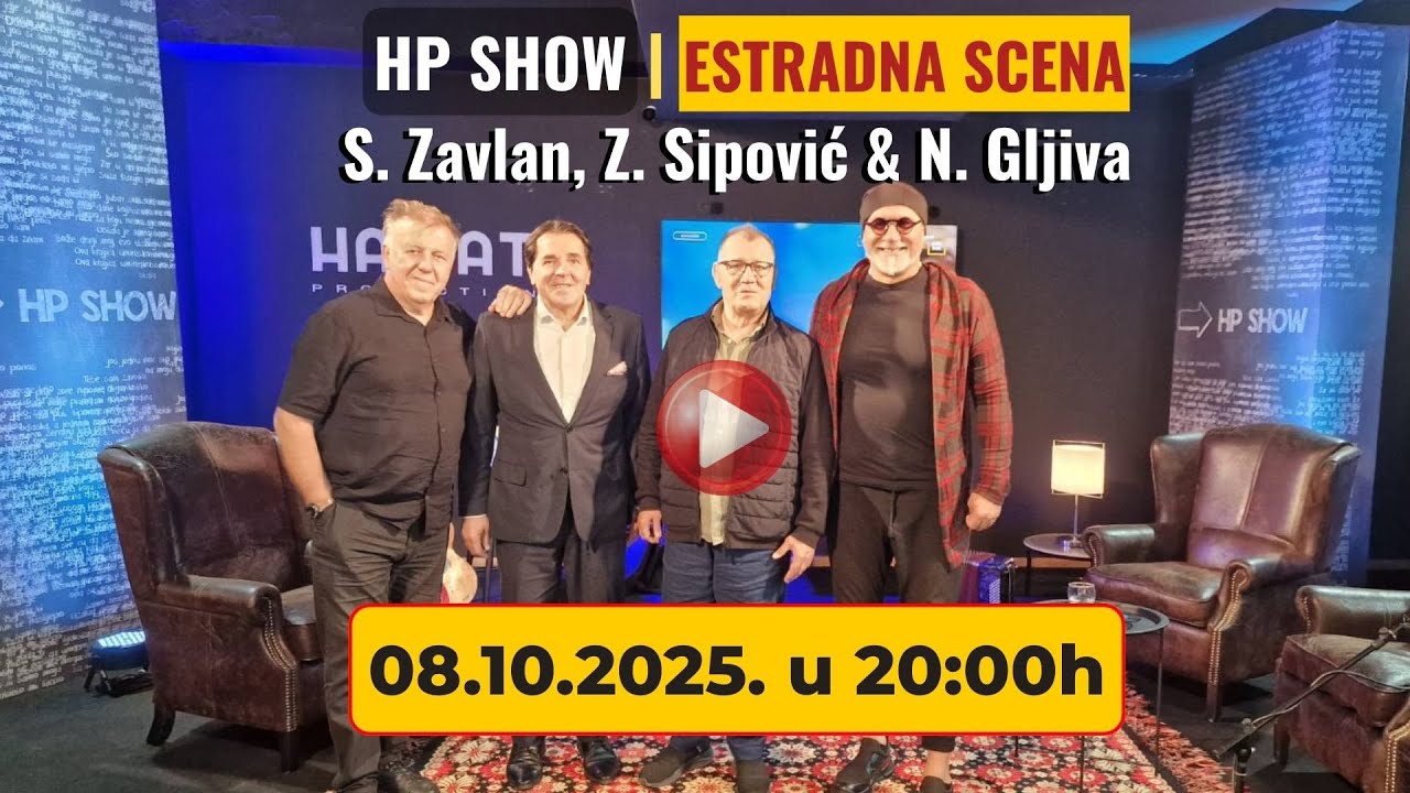 HP SHOW | Nazif Gljiva, Samir Zavlan & Zijad Sipović – Hitovi i priče koje se pamte