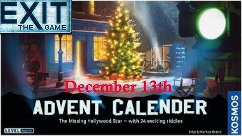 Exit The Game: The Missing Hollywood Star - December 13th