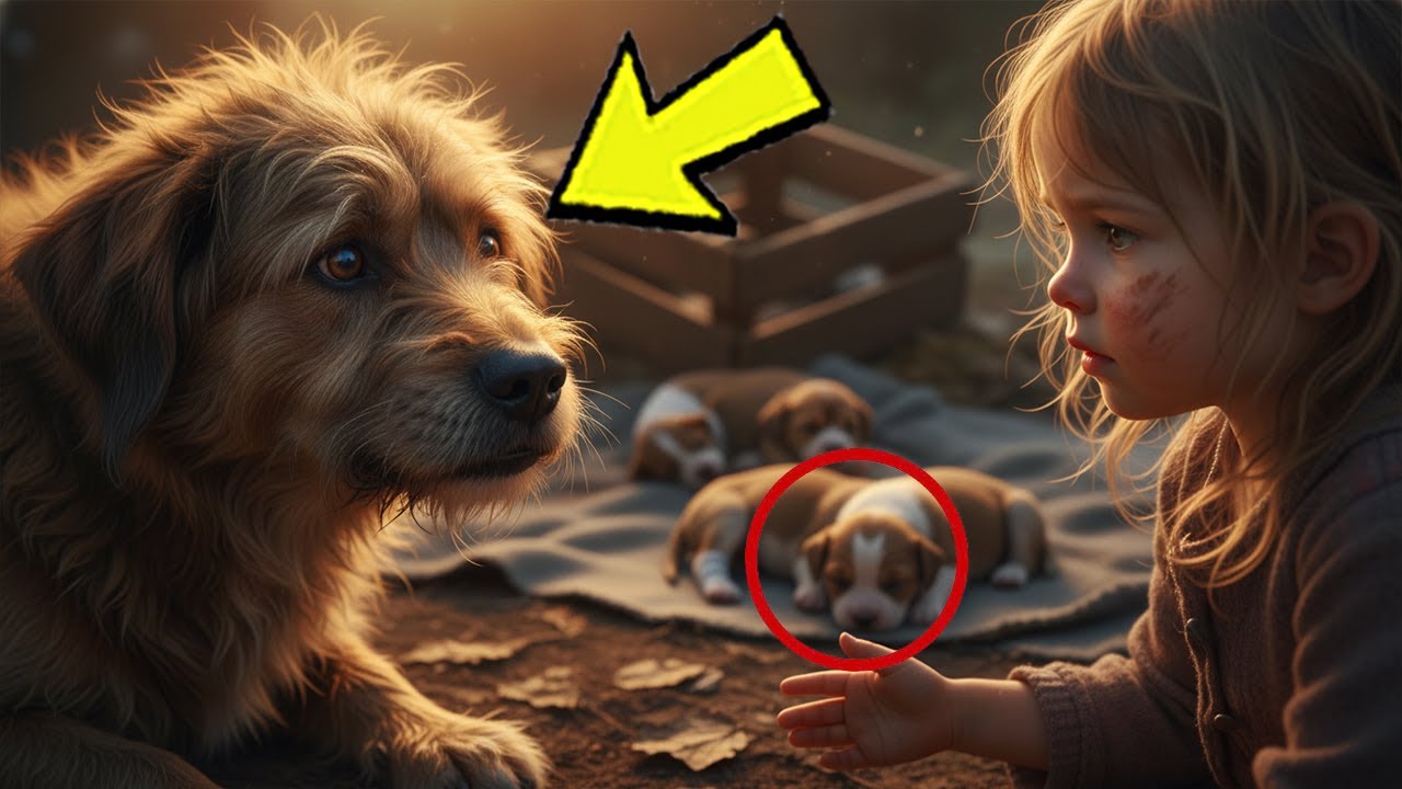 Verzweifelte Hündin bittet kleines Mädchen um Hilfe – das Ende rührt alle