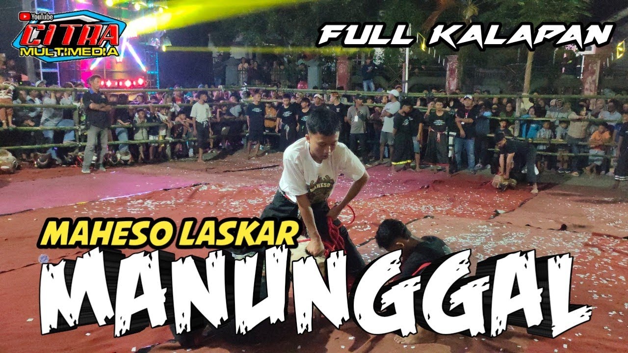 KALAPAN BRINGAS MAHESO LASKAR MANUNGGAL HANCURKAN PAGAR PEMBATAS