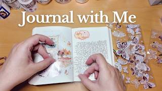 journal with me ASMR ✨ cozy real time journaling & rain sounds (no talking)