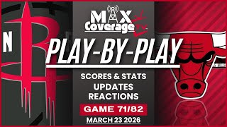 🔴LIVE - Houston Rockets vs Chicago Bulls - Play-By-Play & Reactions (3/23/26)