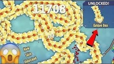 snake io.🐍 New (GOLDEN BOA)Skin Unlocked From Daily Challenge! Epic Snakeio Gameplay #io #snakegame