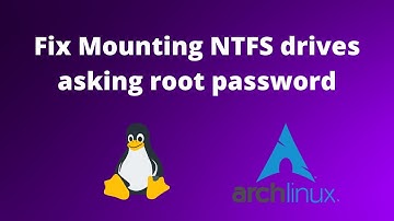 How to fix mounting NTFS drives asking for root password in Linux