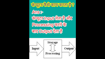 कंप्यूटर कैसे काम करता है how computer works