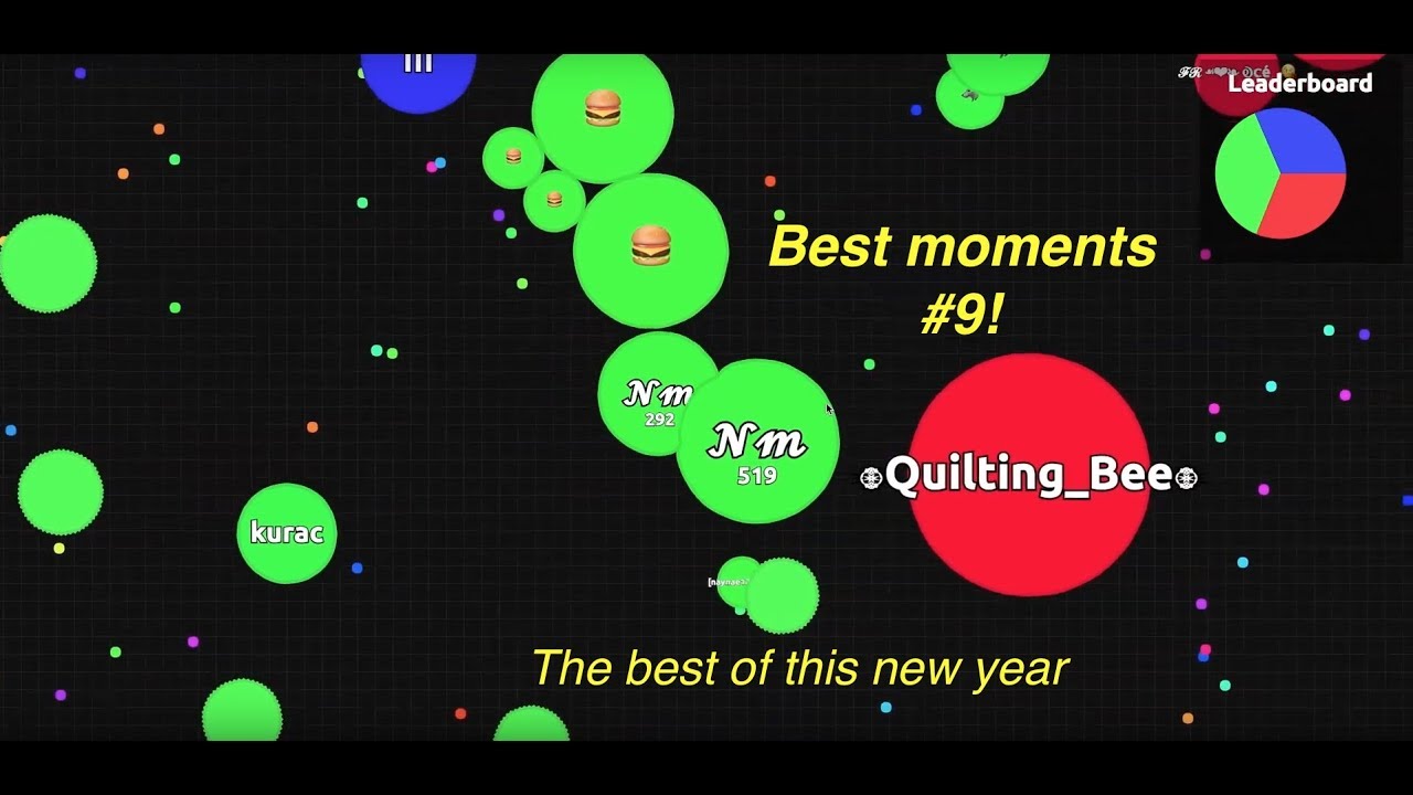 Agar.io Team Mode Best Moments #9!! || Coming back with New Year!