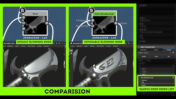 Exposable Blending Node for Substance Designer
