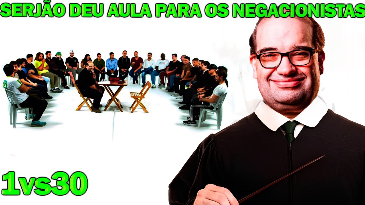 MELHORES MOMENTOS DO DEBATE - SERJÃO VS 30 NEGACIONISTAS (Redcast)