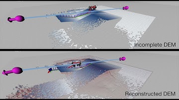 Solving Occlusion in Terrain Mapping using Neural Networks: Motion planning with ANYmal
