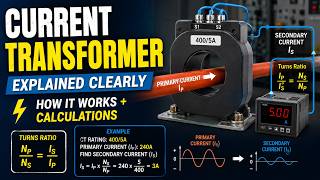 Current Transformer (CT) Explained Clearly — How It Works + Calculations
