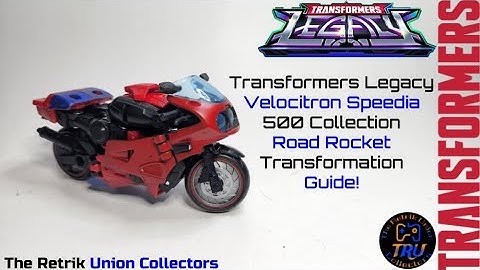 Transformers Legacy Velocitron Speedia 500 Collection Road Rocket Transformation Guide!