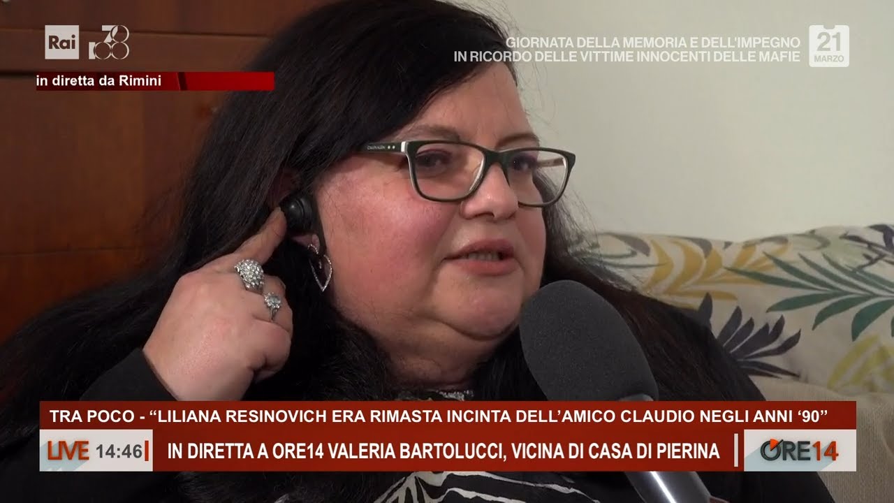 In diretta Valeria Bartolucci, vicina di casa di Pierina - Ore 14 del 21/03/2024