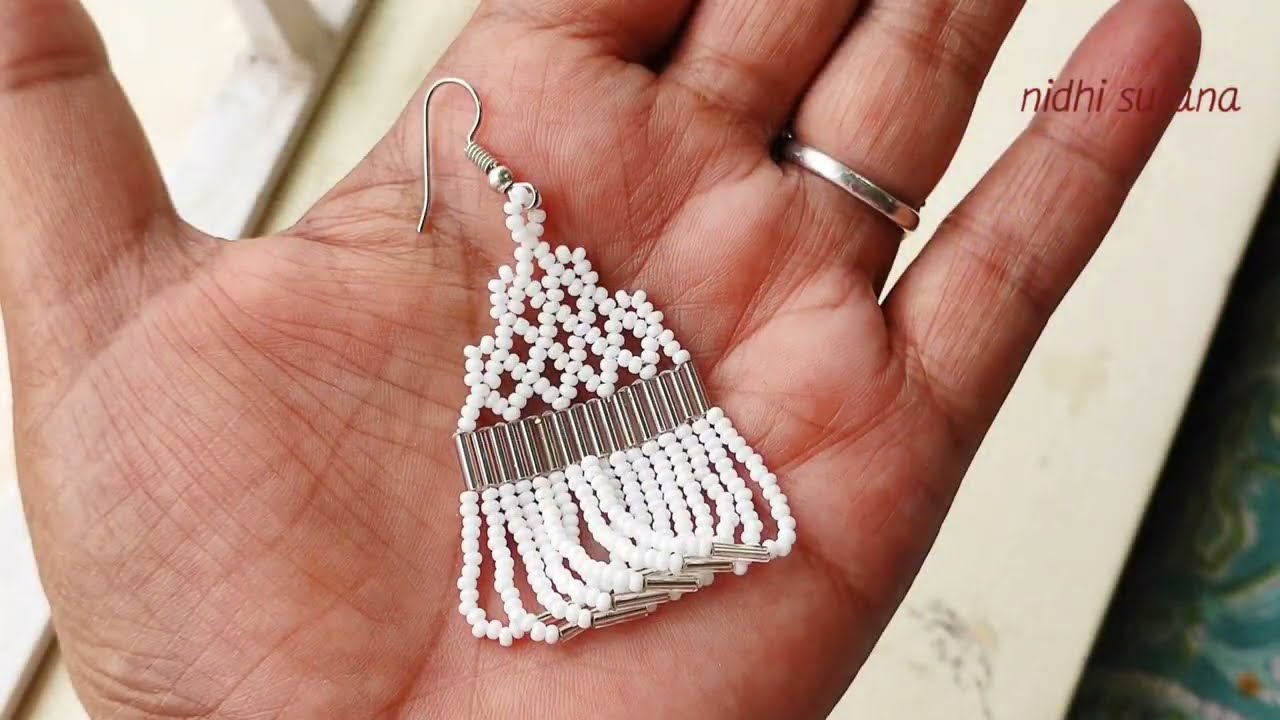 Tassels with a Twist, Bugle beads Jewelry/How to make earrings at home/Aretes Tutorial diy YouTube
