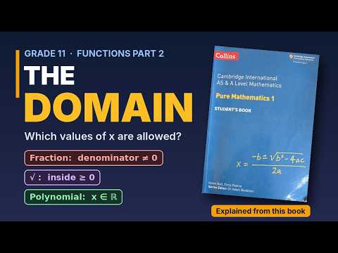 Functions Part 2: The Domain | How to Find the Domain of a Function (Grade 11)