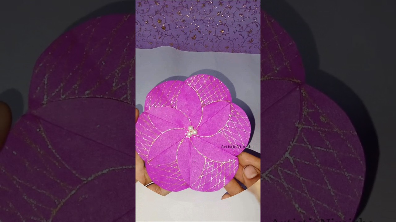 Beautiful Paper Flower Craft | Easy DIY Flower 🌸#paperflower#diyflowercraft