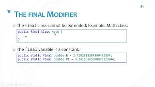 Final Class and Final Methods