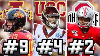 The 10 BEST Quarterbacks for the 2020 College Football Season