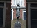 The Anne Frank statue at the Westermarkt in Amsterdam #shorts