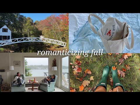 cozy fall girls trip to maine - reading, crocheting, hiking, & exploring bar harbor