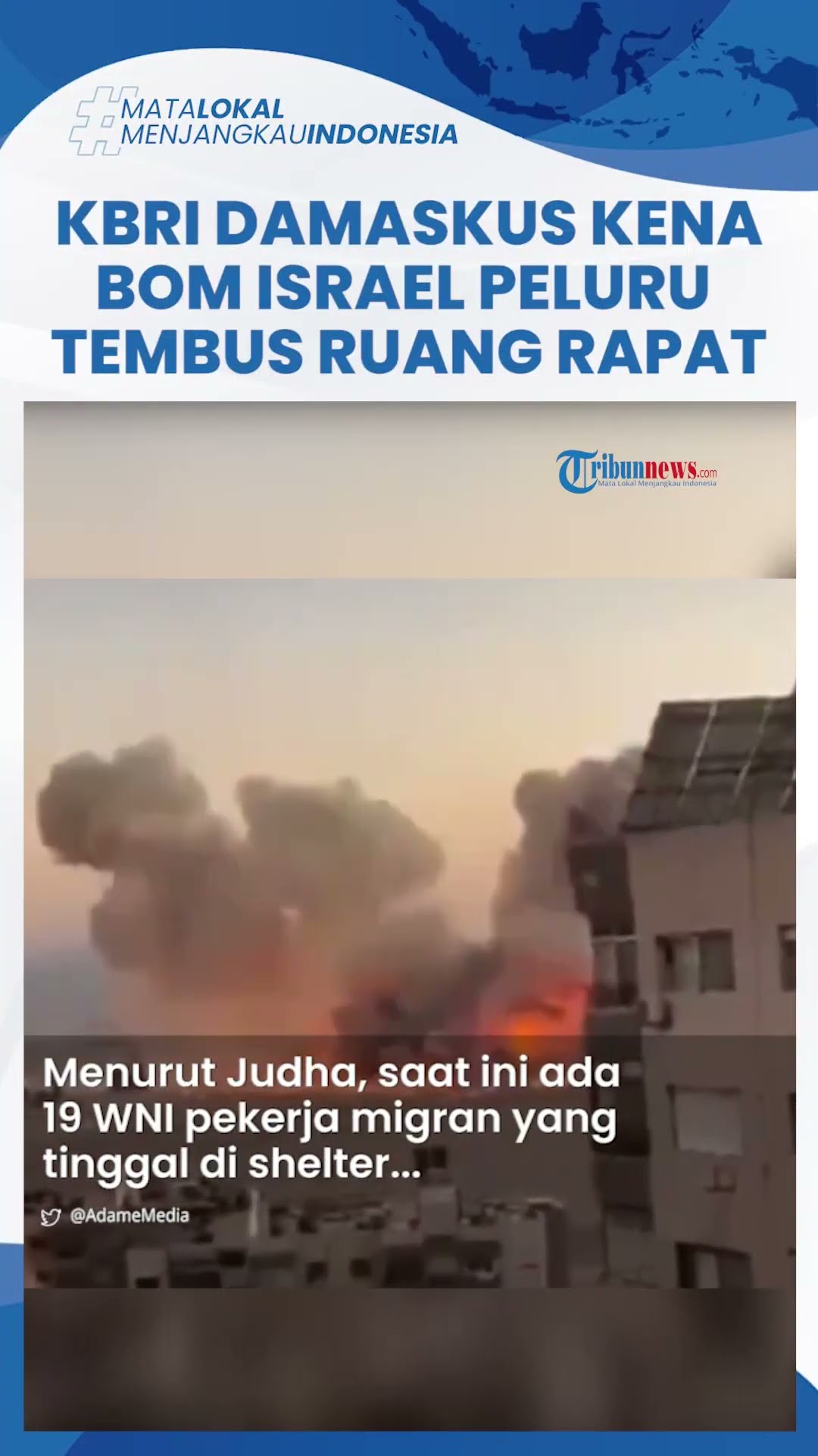Damaskus Memanas seusai Presiden Digulingkan, Gedung KBRI Kena Bom Israel Peluru Tembus Ruang Rapat