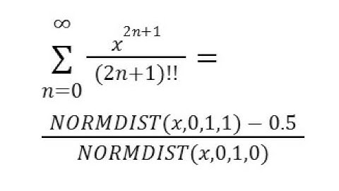FACTDOUBLE NORMDIST Taylor Maclaurin SERIESSUM LINEST Polynomial Regression Google Sheets or excel