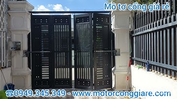lắp đặt cửa cổng tự động 4 cánh mô tơ tay đòn tại Bình Dương