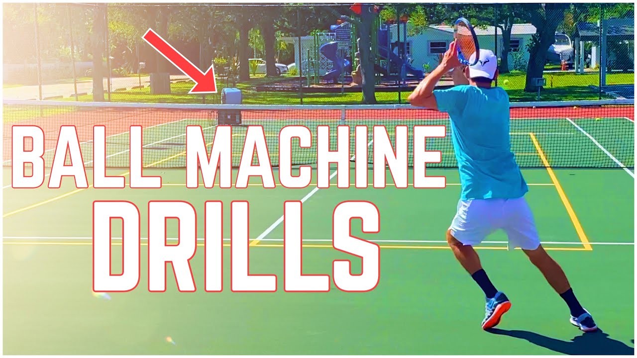 Tennis Ball Machine Drills YouTube