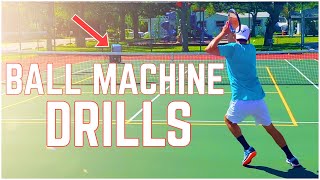 Tennis Ball Machine Drills
