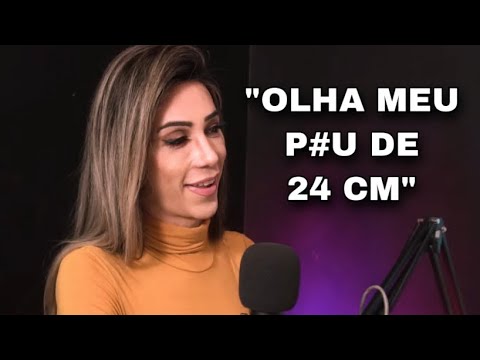 GAROTA TRANS MOSTRA O P#U NO MEIO DO PODCAST Paloma veiga