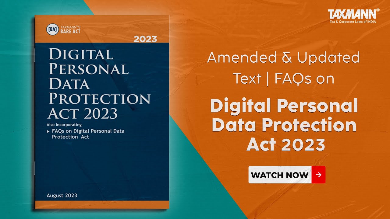 Taxmann's Digital Personal Data Protection Act 2023 - YouTube