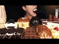 ASMR MUKBANG Chocolate Cake, Ice Cream, Oreo Cake, Cookies, Crepe, Chocolate Bars & Tiramisu