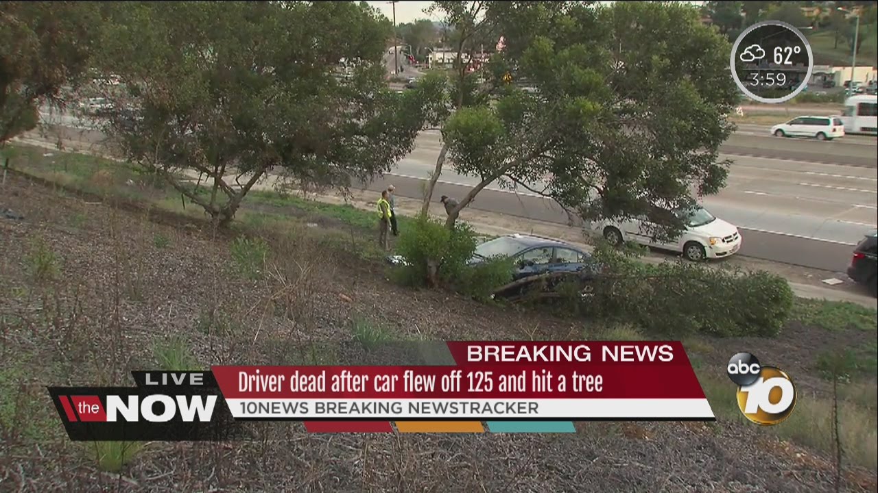 One dead after car crashes into tree off SR-125 - YouTube