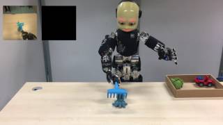 iCub table cleaning